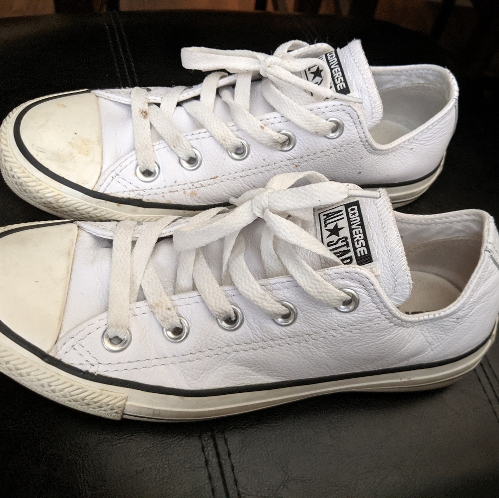 Leather converse